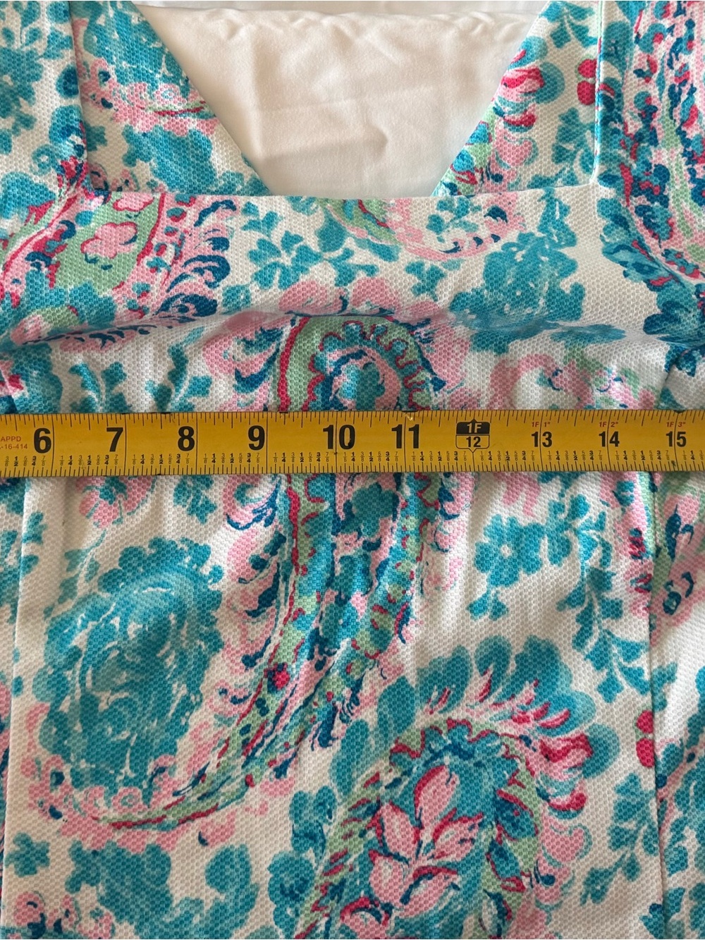 Talbots Multicolor Floral Sheath Dress in Aqua and Pink - Picture 8 of 8